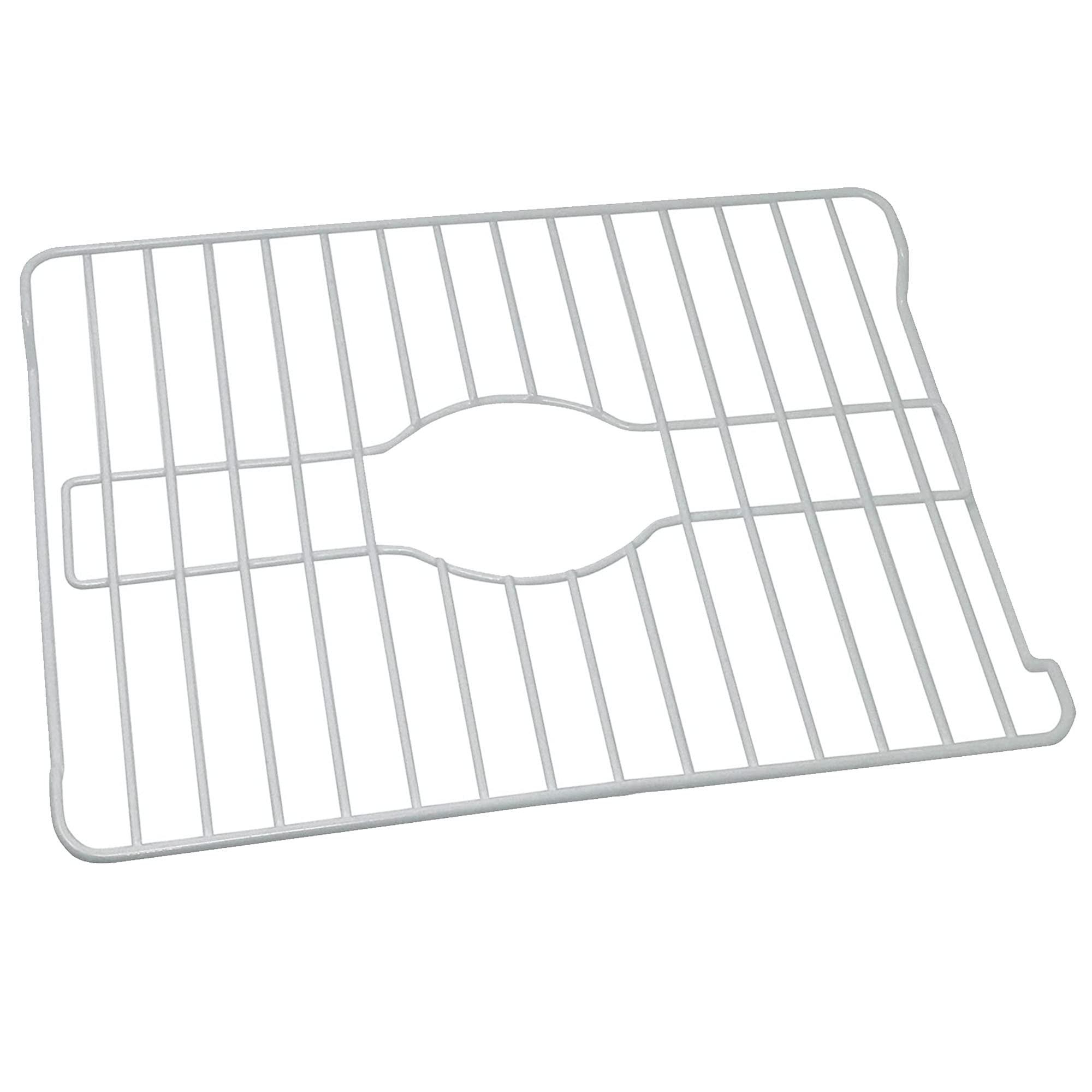 Better Houseware Better Houseware Sink Protector Prevents Scratches Sink Rack for Bottom of Sink White Sink Mat Sink Protectors for Kitchen Sink Metal 18.1 x 12.3 x 1