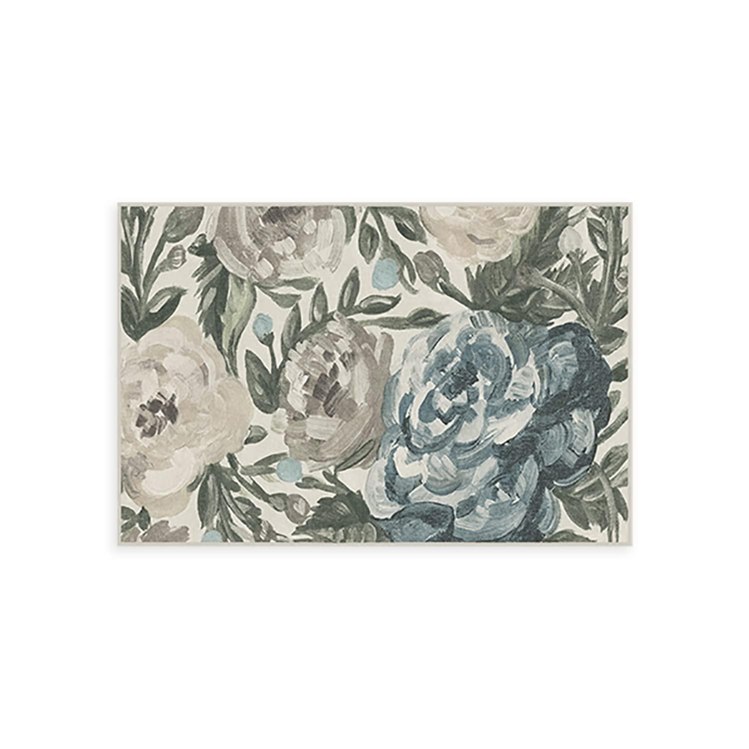 RUGGABLE Ruggable Washable 2x3 Area Rug, Camellia Jade, Premium Rugs for Living Room, Bedroom, Kitchen, Office, Classroom with Gripper Non Slip Pad