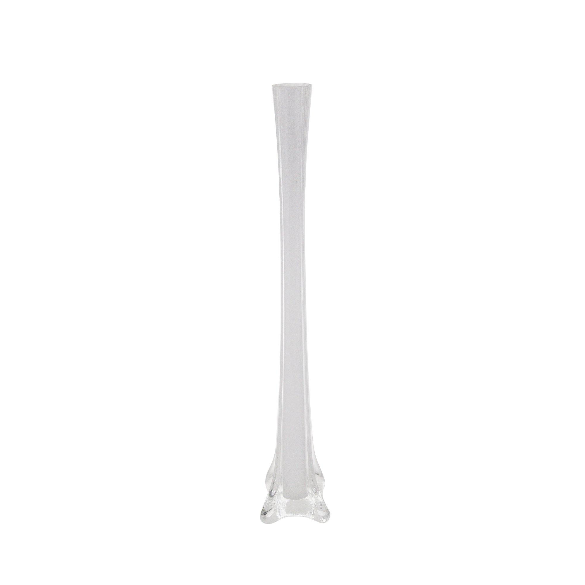 Mega Vases Mega Vases - 1.5" x 20" Eiffel Tower Glass Vase - Set of 12, White