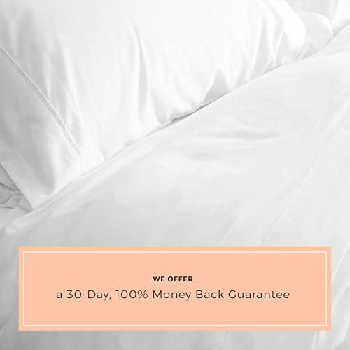 PeachSkinSheets PeachSkinSheets Classic White Sheet Set - 1500tc Level of Softness - Extra Soft Cooling Sheets for Hot Sleepers and Night Sweats - California King Size