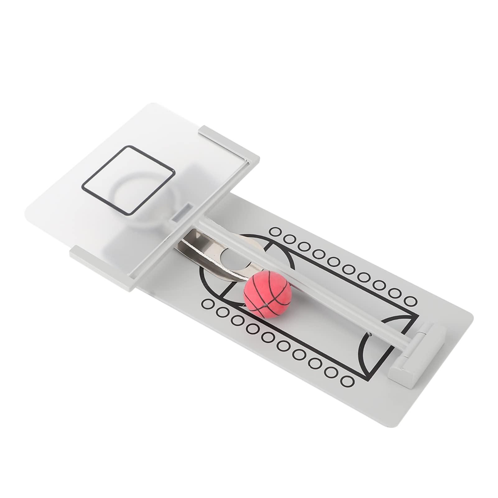 Pilipane Desktop Table Basketball Games Set with Basketball Court,Mini Basketball Hoop, Move Basket, Light and Score Fun Sports Novelty Toy for Birthday Gifts, Mini Basketball Hoop,Desktop Table Basketbal