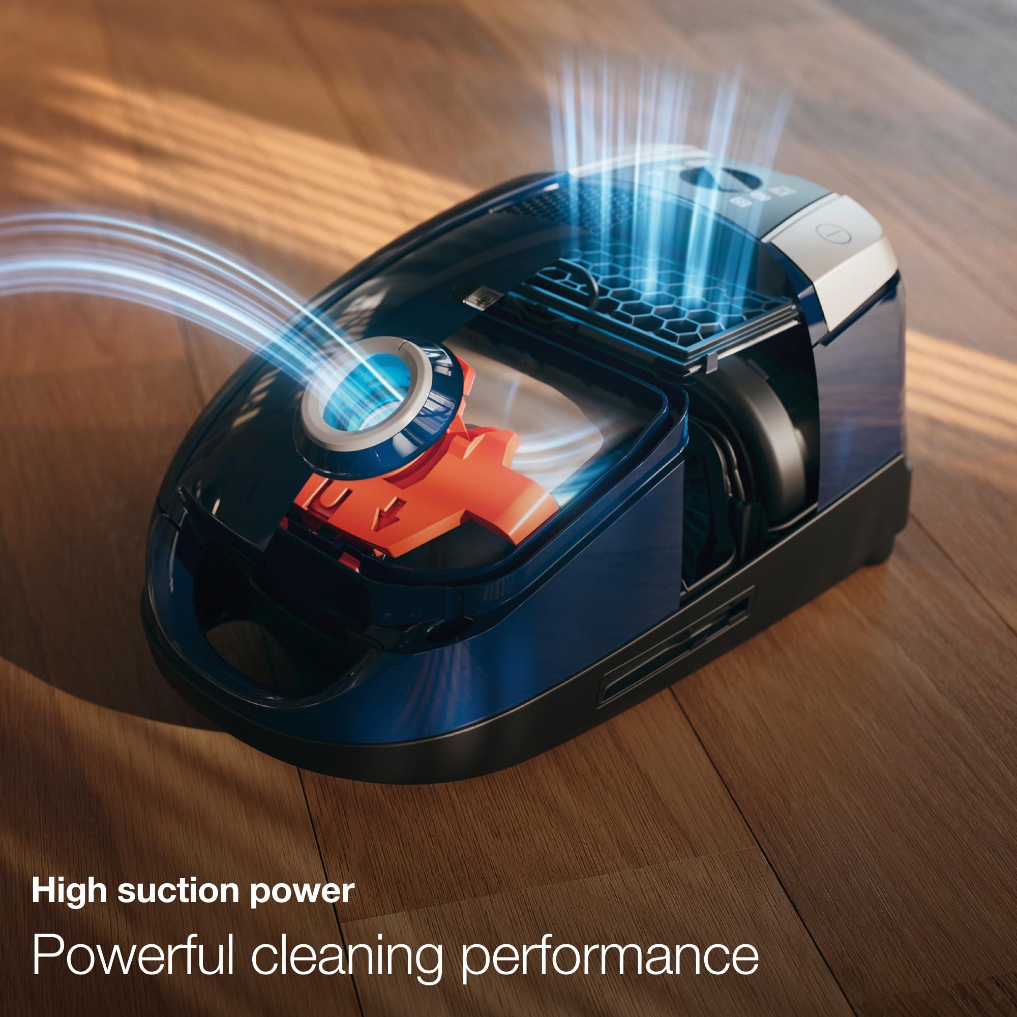 Miele Miele Compact C1 Pure Suction Bagged Canister Vacuum with High Suction Power Designed for Hard Floors and Low-Pile Carpet, in Lotus White