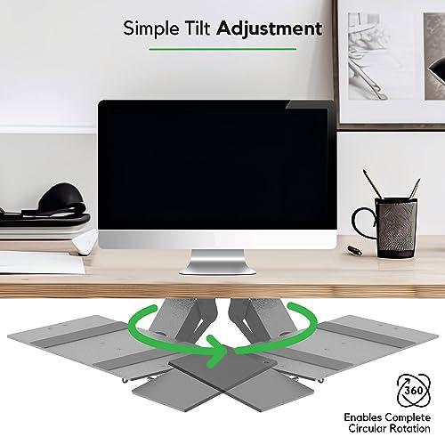 Uncaged Ergonomics KT1 Ergonomic Keyboard Tray Under Desk - Under Desk Keyboard Tray Slide Out with Adjustable Height and Tilt - Easy to Slide and Swivel 360 Degree - Keyboard Drawer with Adjustable Mouse Pad