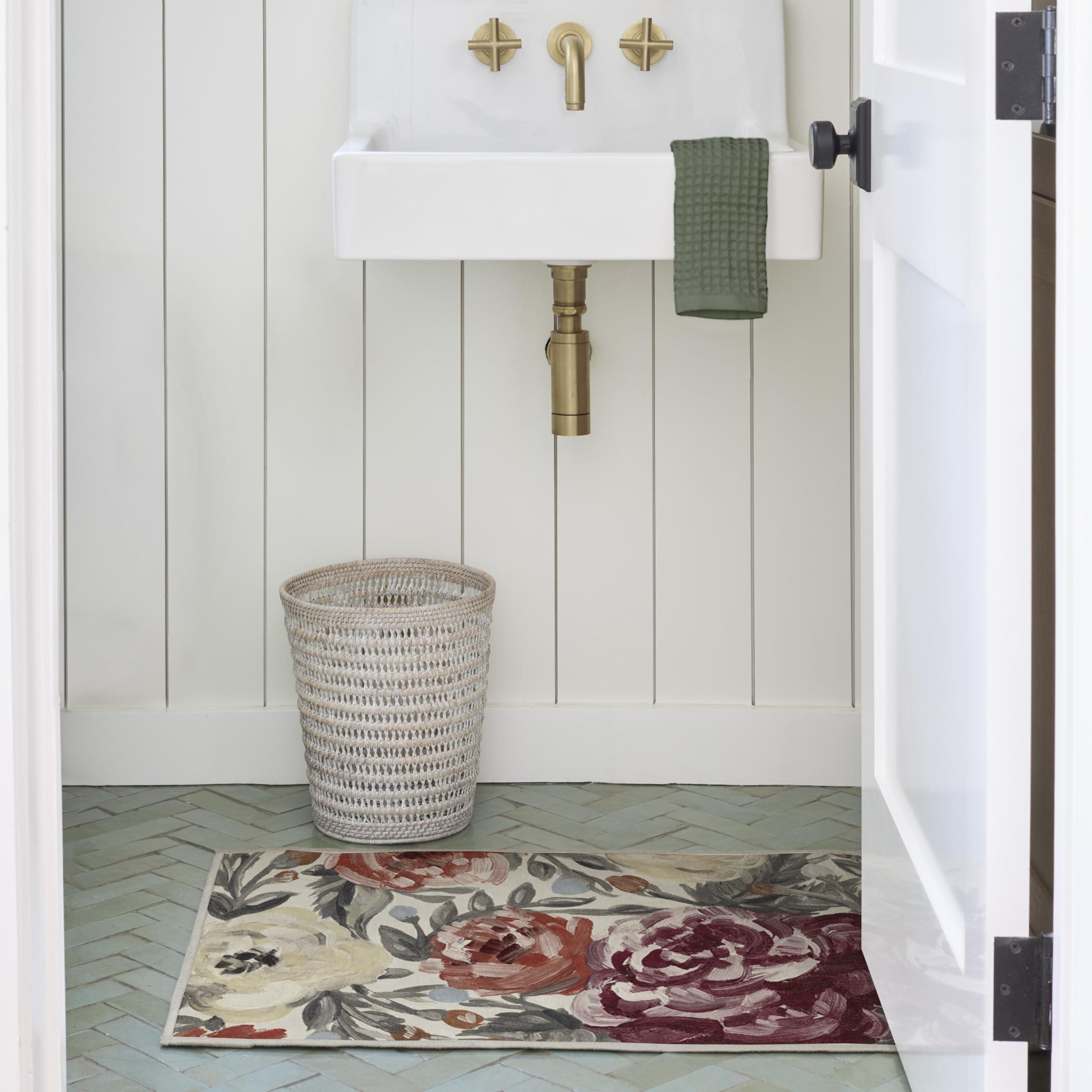 RUGGABLE Ruggable Washable 2x3 Area Rug, Camellia Currant, Premium Rugs for Living Room, Bedroom, Kitchen, Office, Classroom with Gripper Non Slip Pad