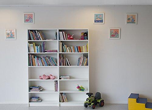 Stas Picture Hanging Systems STAS Art Hanging System: STAS cliprail pro alu 200cm 78.75 inch + Installation kit