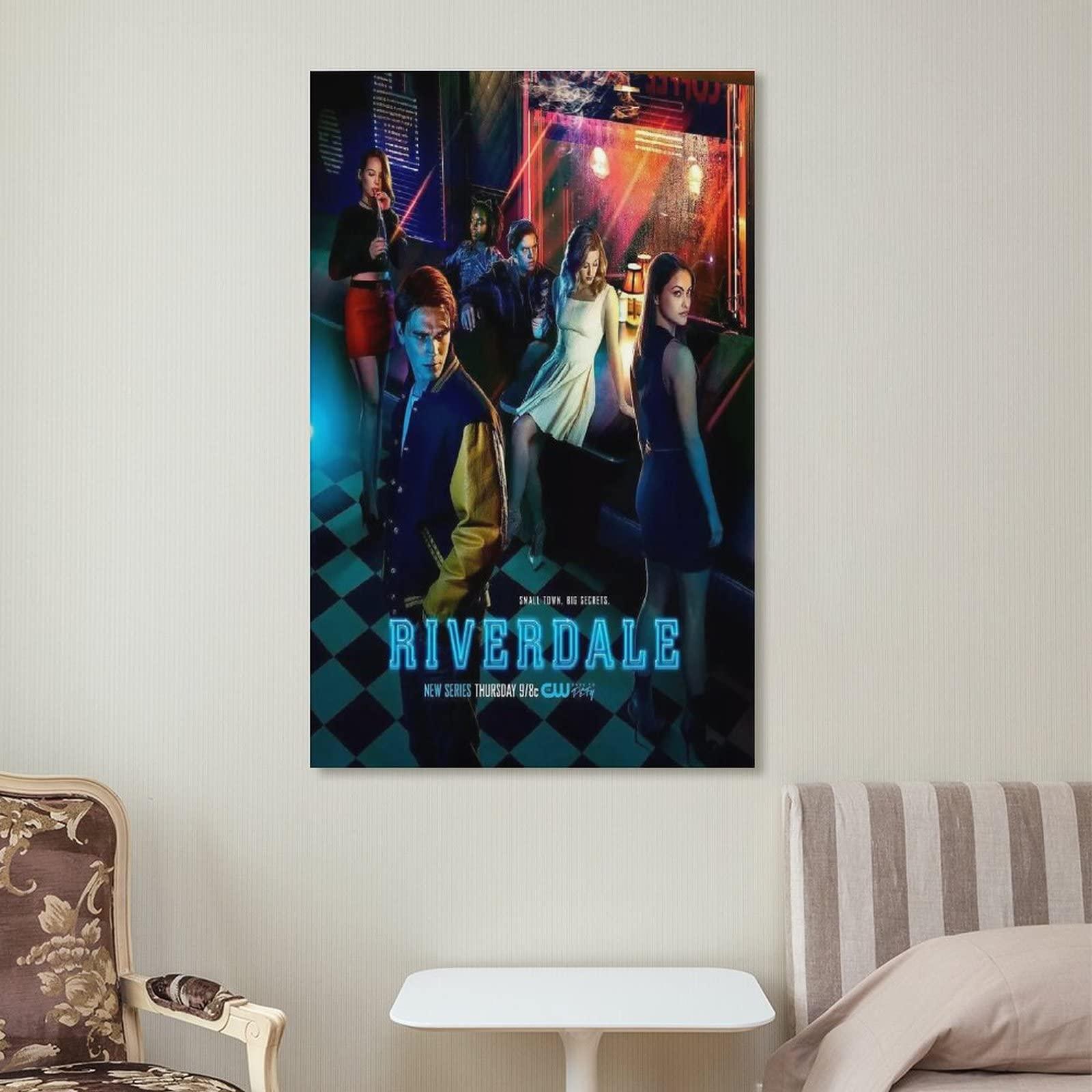 BEBUSH Riverdale Season 1 Smovie Posters (1)(1) Wall Art Paintings Canvas Wall Decor Home Decor Living Room Decor Aesthetic 20x30inch(50x75cm) Frame-Style