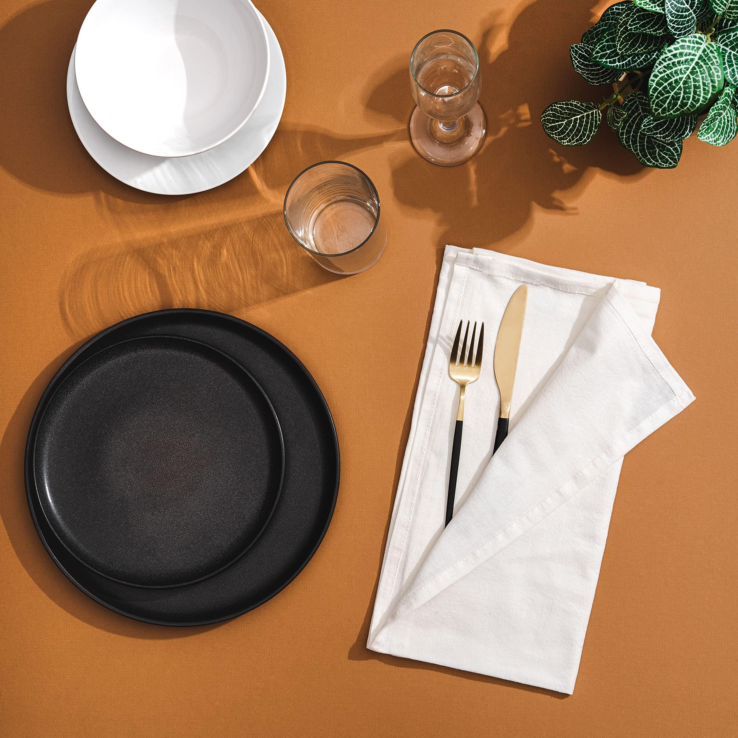 Organic Cotton Mart Organic Cotton Flour Sack Kitchen Towels - 10 Pack, Off-White Organic Cotton Tea Towels - Extra Large Flour Sack Cotton Dish Towels- Lint-Free Unbleached Kitchen Towels - 27\"x27\" (Off-White - 10 Pack)