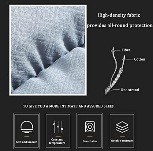 GXFWJD GXFWJD Twin Size Mattress Topper Extra Soft Mattress Pad Cover Quilted Pillow Top Matress Topper with Down Alternative Fill Soft Bed Topper for Single Bed Day Bed (Size : 90x190cm)