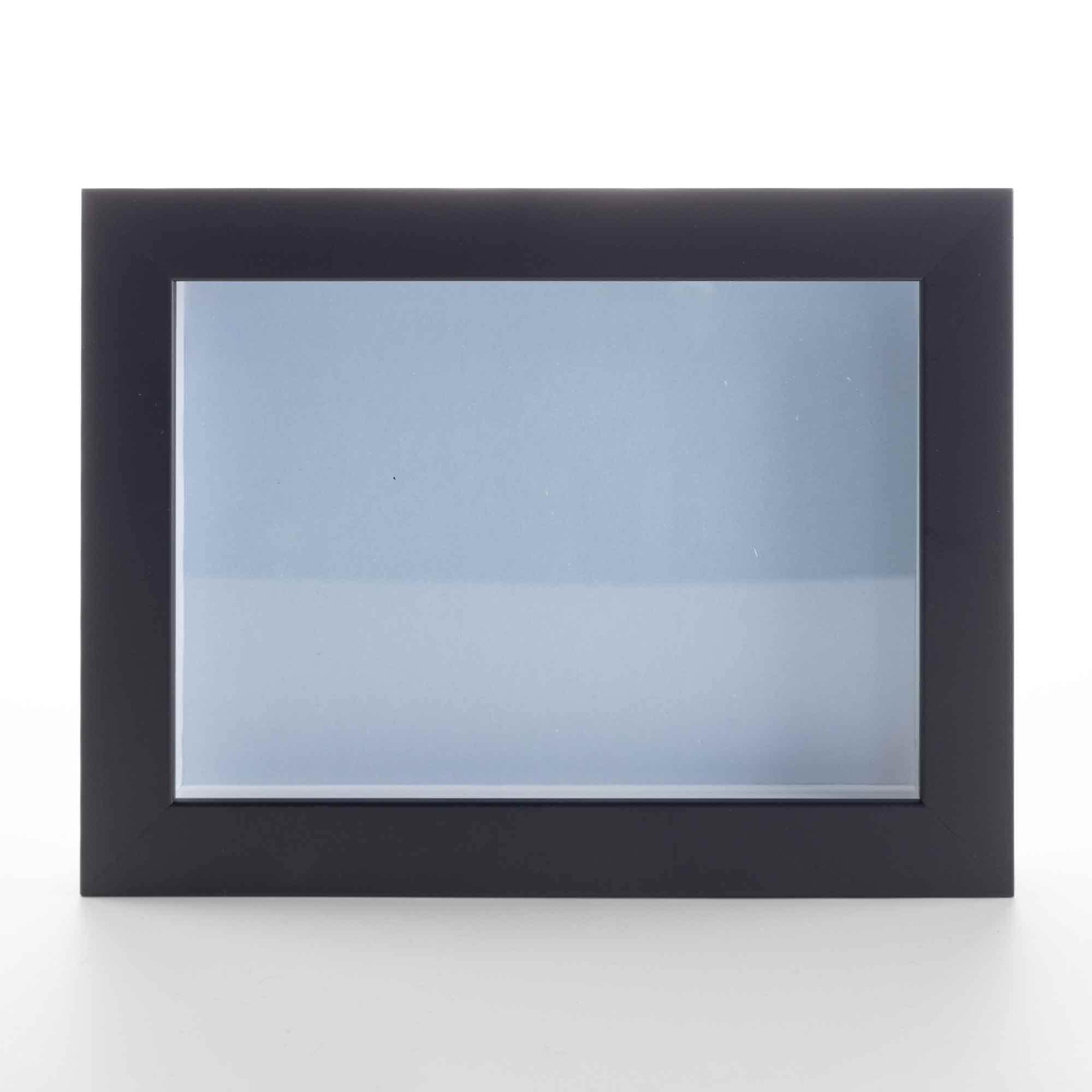 CountryArtHouse Black 24x30 Large Shadow Box Display Wooden Frame with Blue Acid-Free Backing UV Acrylic & Hanging Hardware - with 3/4" Usable Depth - Great Jersey Frame Display Case Shadowbox