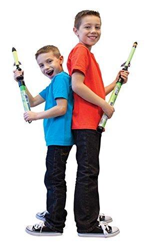 Geospace Geospace Bungee Blast JR. Foam Pump Rocket Toy with EZ-Pull Bungee Power System, Single (Assorted Colors)