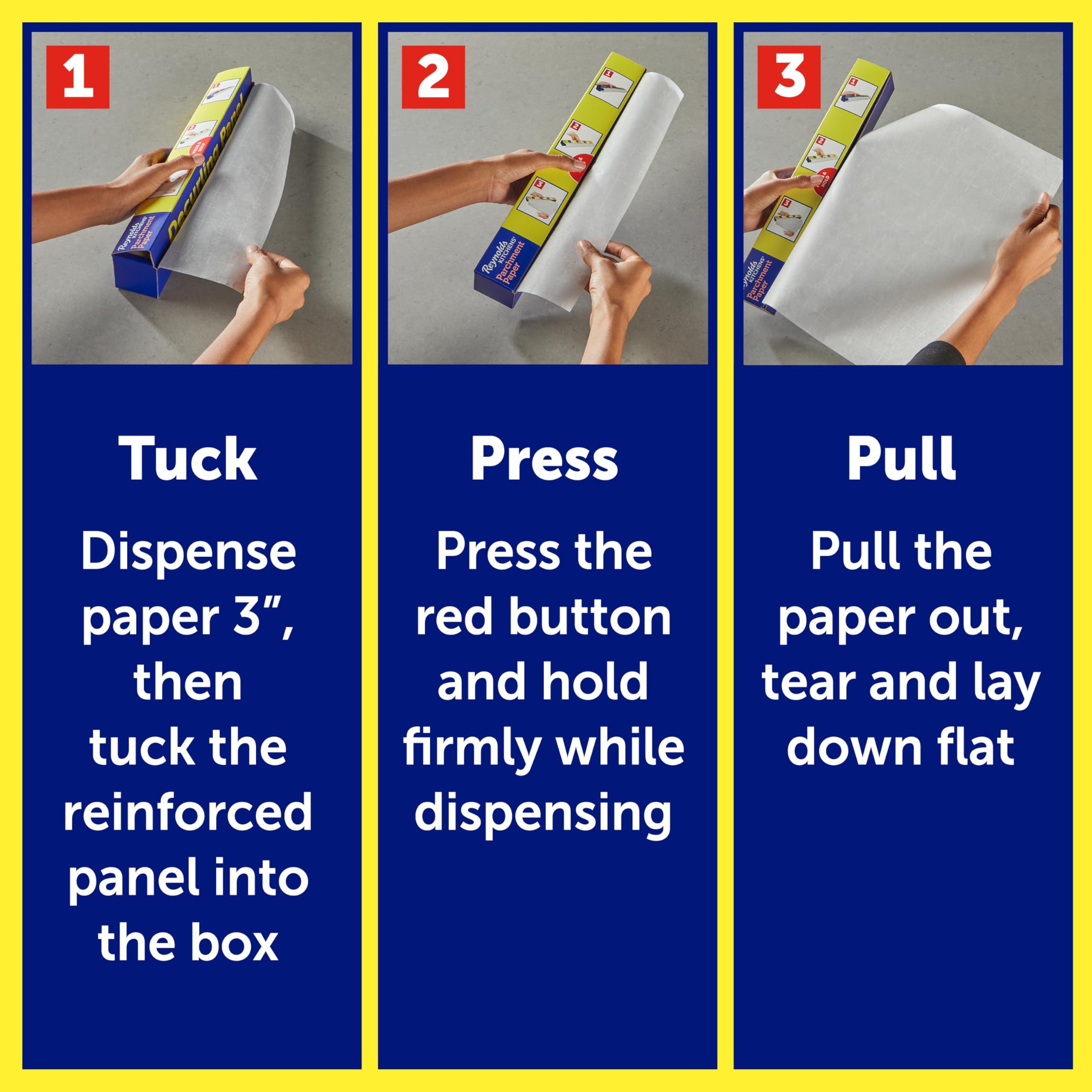 Reynolds Reynolds Kitchens Stay Flat Parchment Paper with SmartGrid, 45 Square Feet