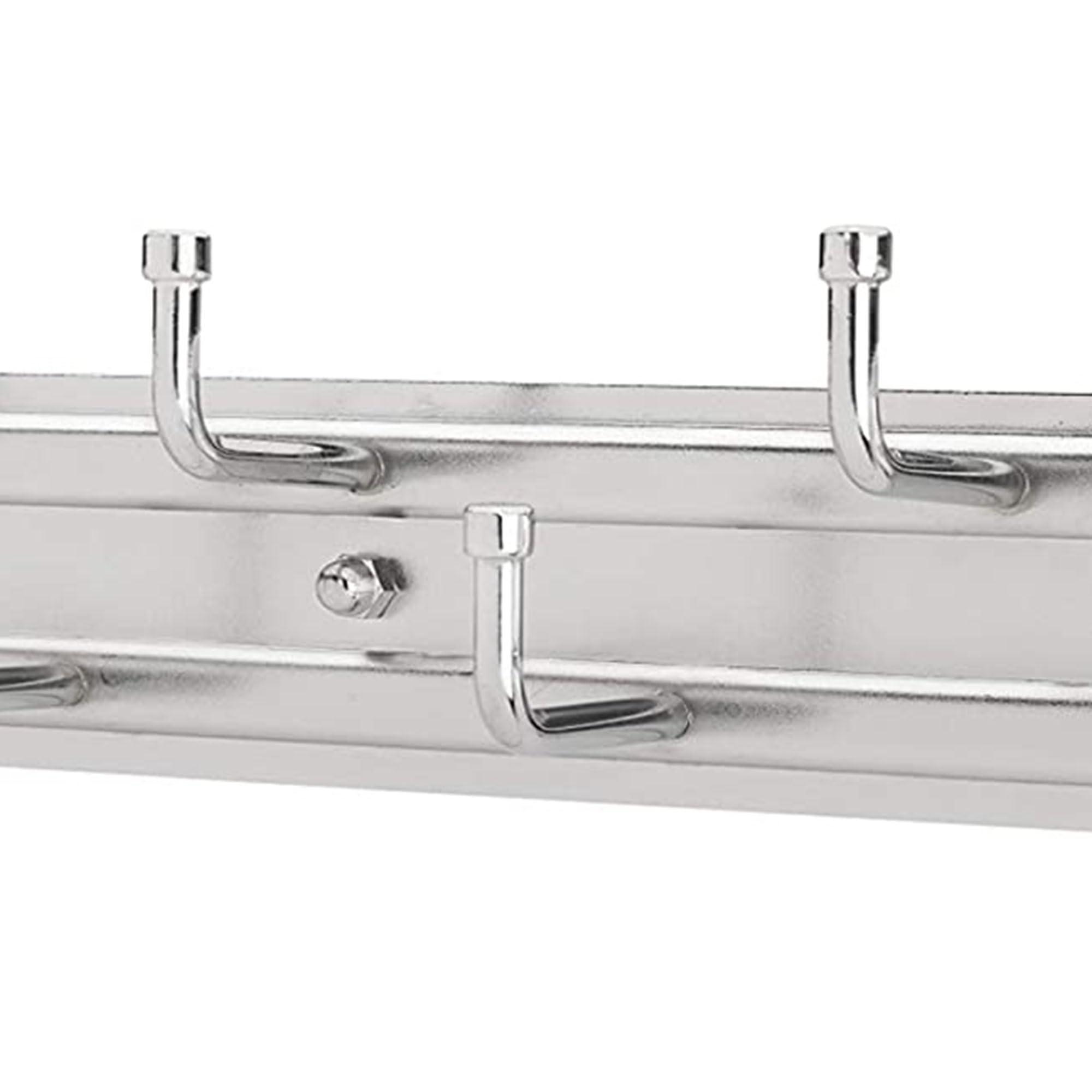 Rev-A-Shelf Rev-A-Shelf 12" Pull Out Closet Organization Rack for Belts, Ties and Scarves, Accessories Storage Hanger with Mounting Hardware, Chrome, BRC-12CR