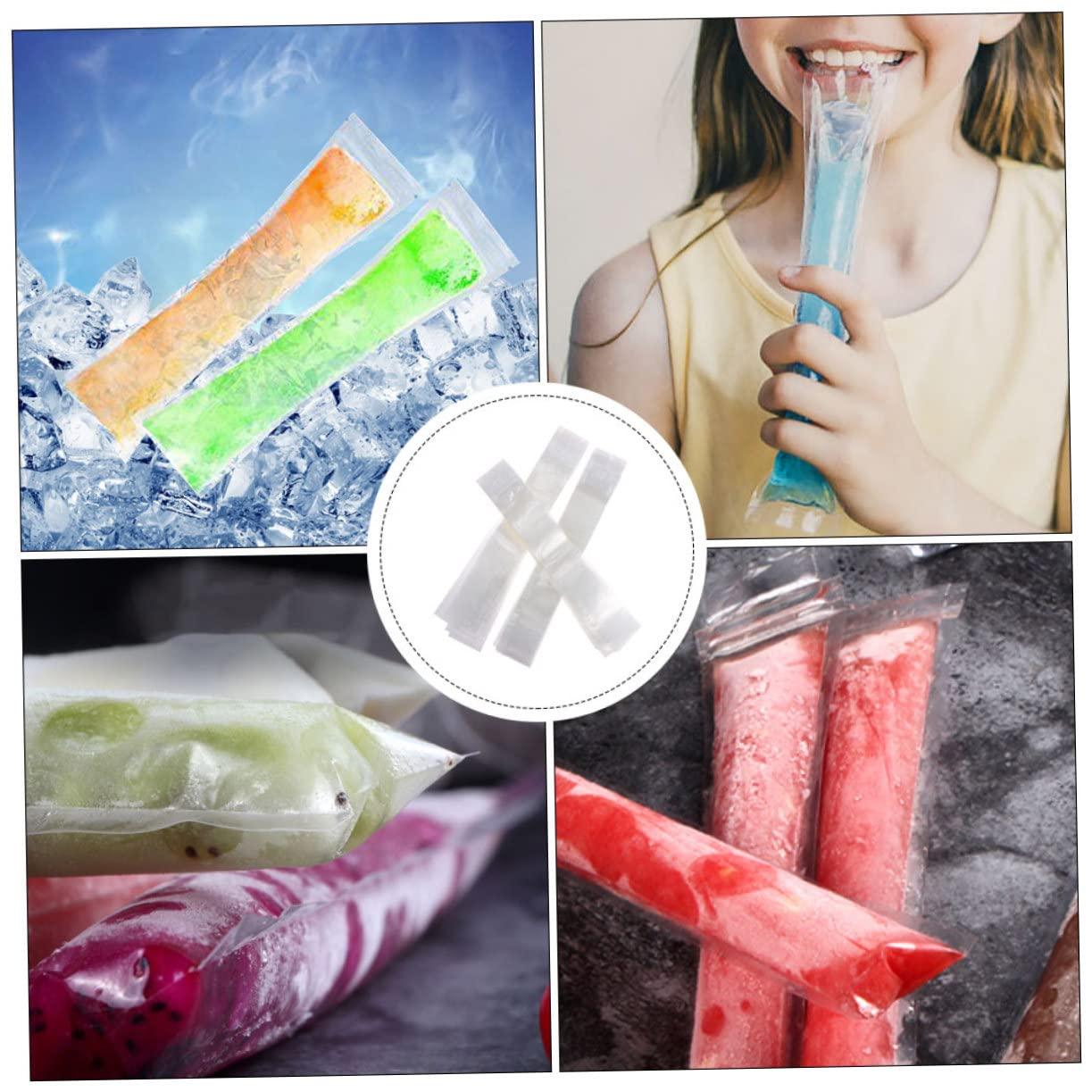 ULDIGI ULDIGI Reusable Popsicle Holders Ice Popsicles Bags 80Pcs Ice Lolly Packing Bags for Home Use
