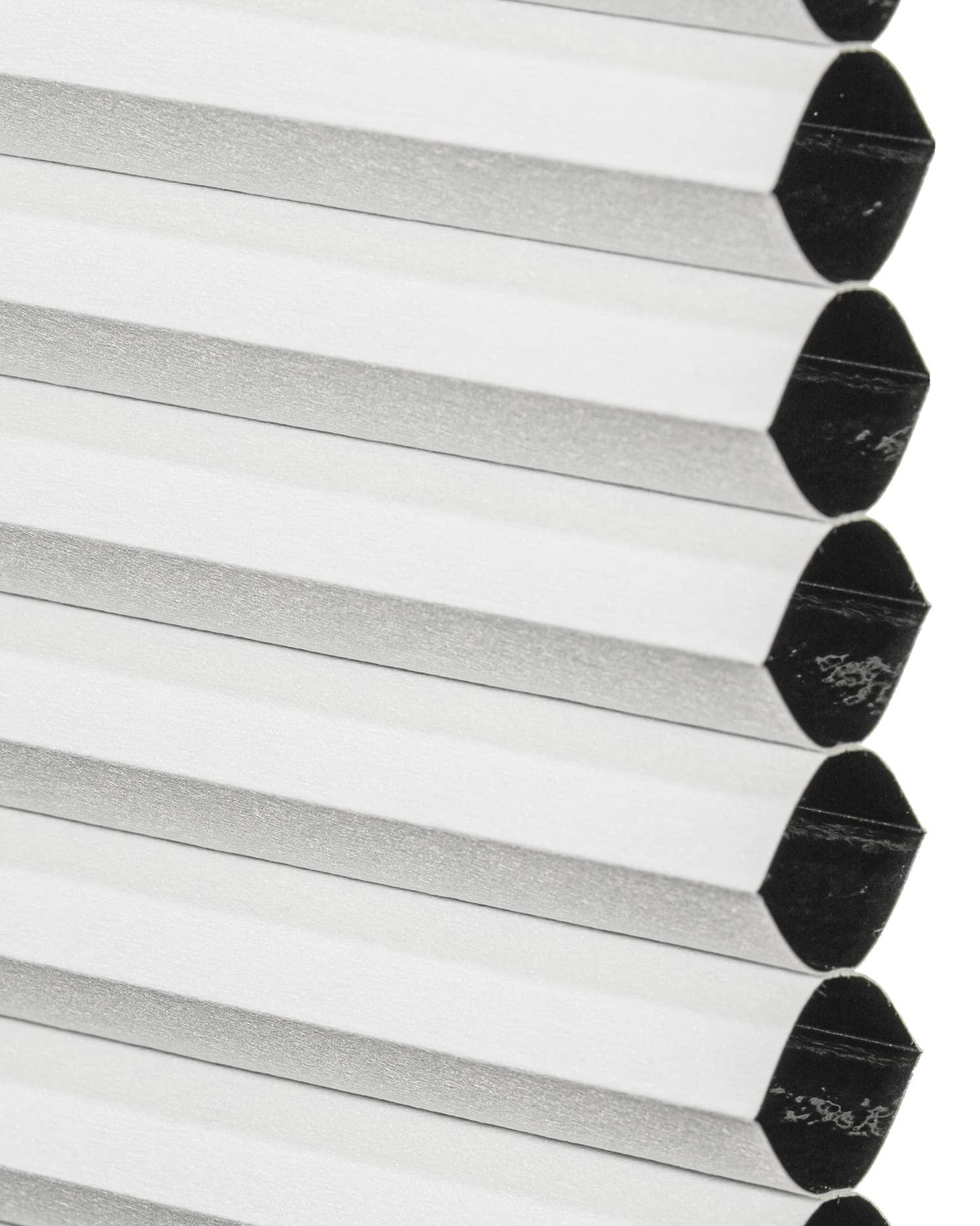 CHICOLOGY CHICOLOGY Cellular Shades, Top Down Bottom Up Shades, Blinds for Windows, Window Shades for Home, Door Blinds, Window Coverings, Cellular Blinds,Simply White - Blackout, 24.5" W x 48" H