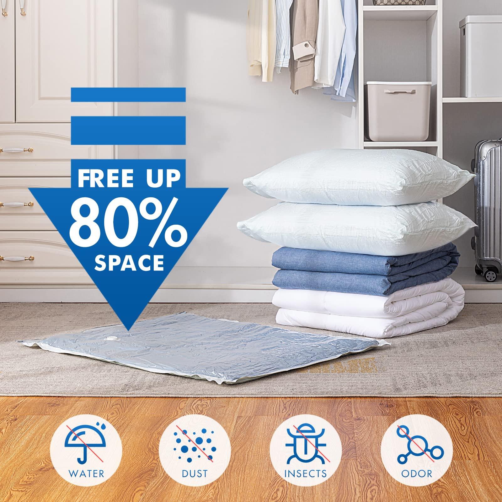 TAILI TAILI Heavy Duty Moving Bags with Visible Window & Vacuum Storage Bags for Comforter and Blankets, Vacuum Seal Bags for Bedding