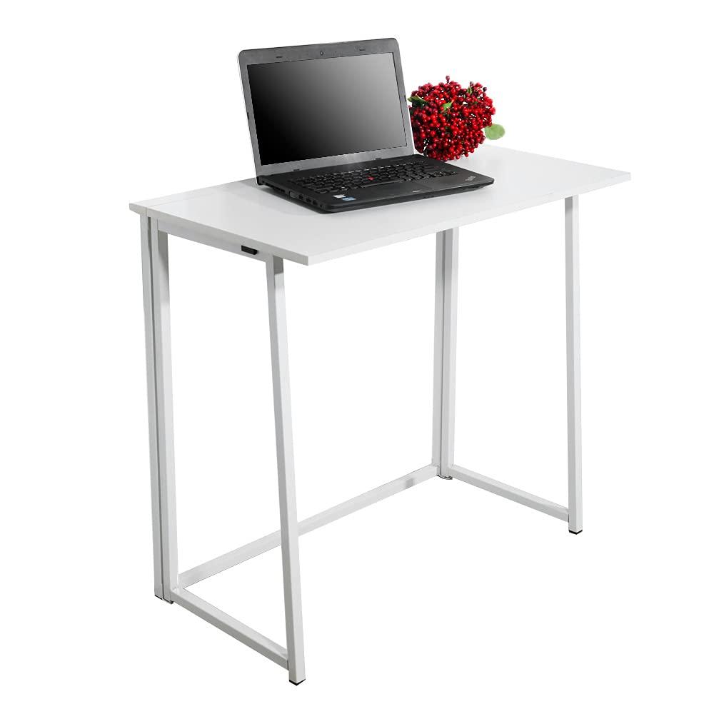N\\A NA Folding Computer Desk for Small Spaces, Space-Saving Home Office Desk, Foldable Computer Table, Laptop Table, Writing Desk, Compact Study Reading Table