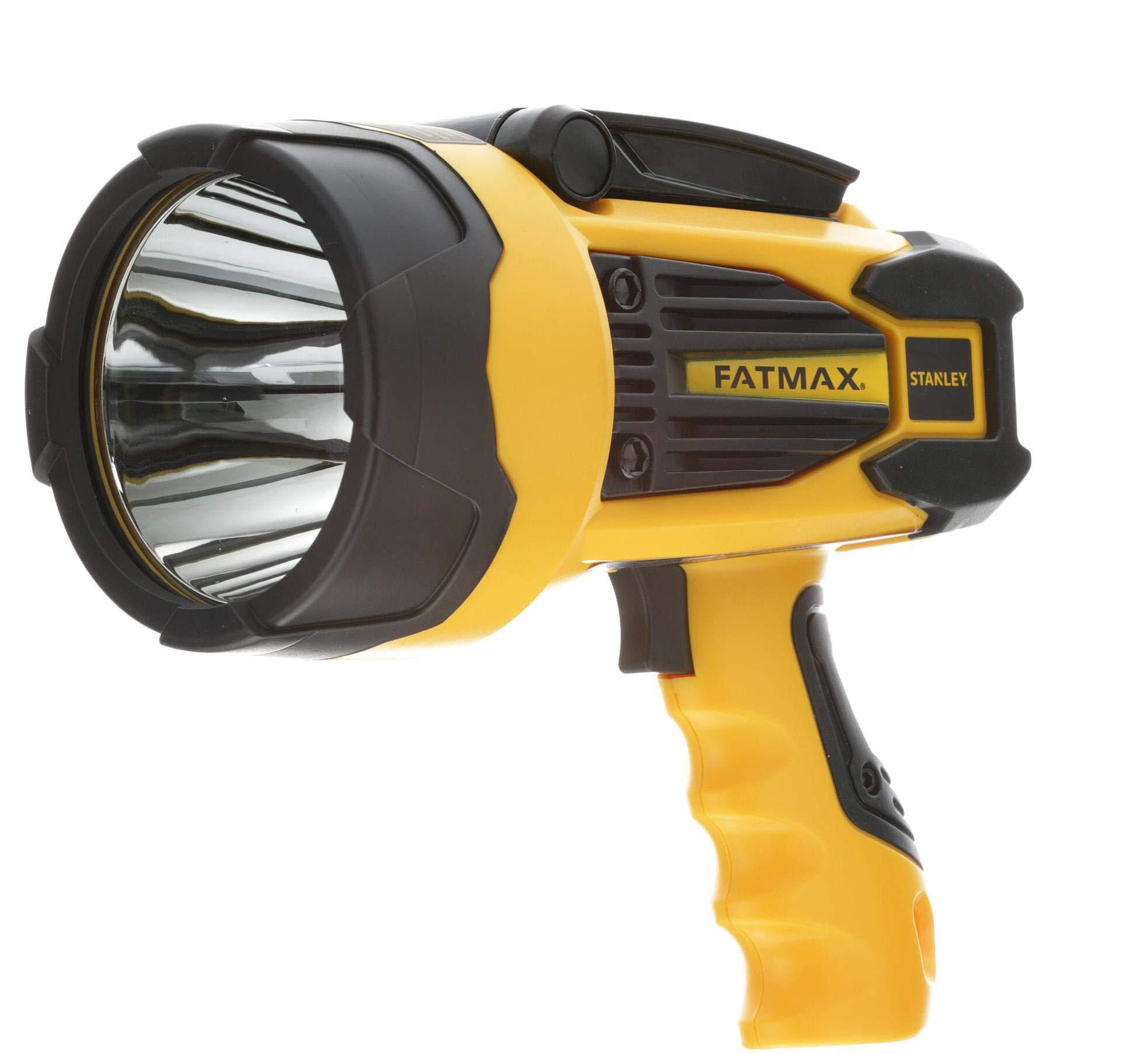 Stanley STANLEY FATMAX SL10LEDS Rechargeable 2200 Lumen Lithium Ion Ultra Bright LED Spotlight Flashlight with USB Power Charger