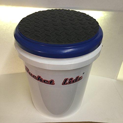 Bucket Lidz Orange/Black Diamond Padded bucket Lid by Bucket Lidz