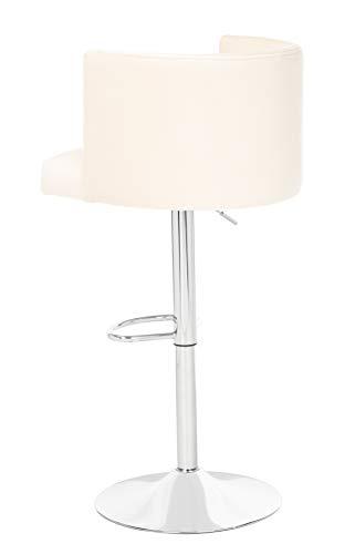 Safavieh Safavieh Couture Zayna Glam Cream Velvet 26.8\"-35\" Adjustable Bar Stool Barstool,