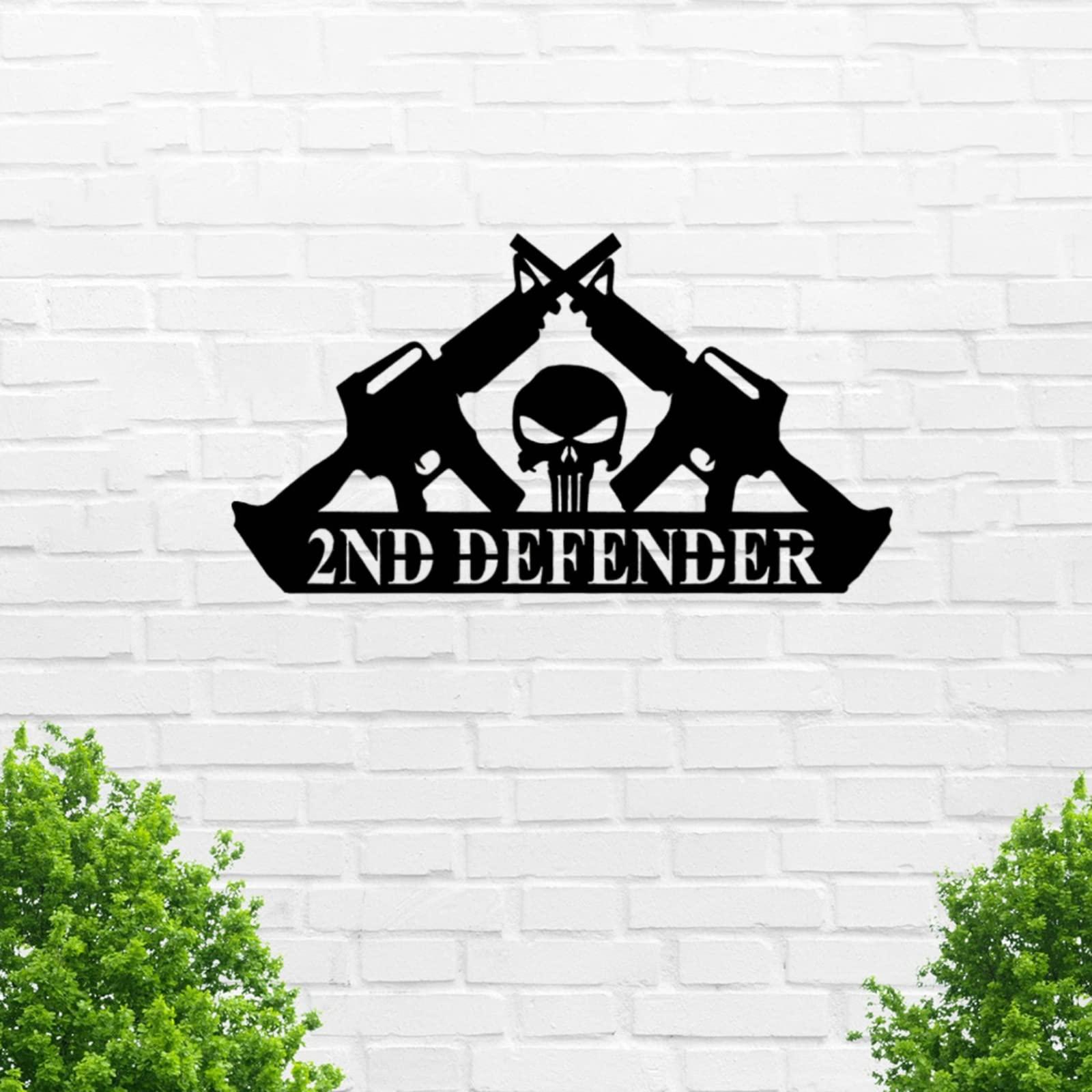 Nickleson Art Custom Gun Metal Wall Sign - Personalized Gun Metal Wall Art - Gun Metal Wall Decor - Gun Owner Gift - Custom Gun Sign - Metal Home Decor