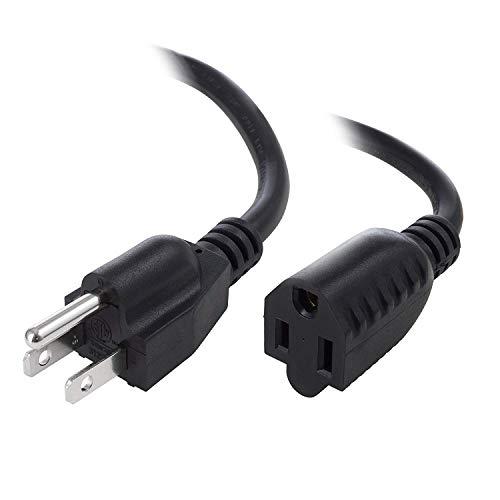 C&E 15ft (4.5M) 14AWG Heavy Duty (Power Extension Cord) Power Extension Cable 15 Feet (4.5 Meters) SJT 3 Conductor (NEMA 5-15P to NEMA 5-15R) 15 Amp Power Cable CNE634241 (3 Pack)