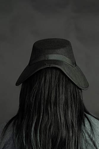 Nicky Bigs Novelties Nicky Bigs Novelties Adult Bonnet Old Fashioned Victorian Handmaids Hat- Women Pilgrim Bonnets Hats - Amish Colonial Bonnet Cap - Pioneer Prairie Felt Sun Hat Costume Accessories Black