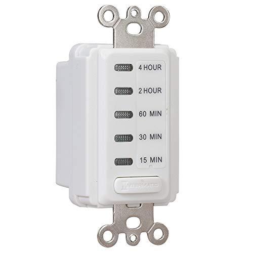 Intermatic Intermatic EI215W 15/30/60 Minute, 2/4 Hour SPST 1800-Watt in-Wall Countdown Timer, White