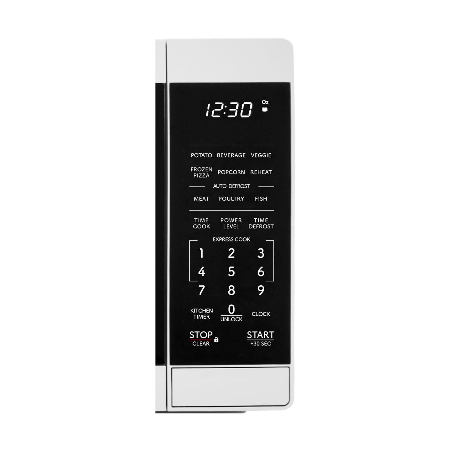 SHARP SHARP ZSMC0760KW Compact Oven with Removable 10\" Carousel Turntable, Cubic Feet, 700 Watt Countertop Microwave, 0.7 CuFt, White