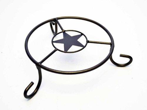 Laredo Import Co. Star Iron Trivet-7.5 Inches Diameter x 2.5 Inches High