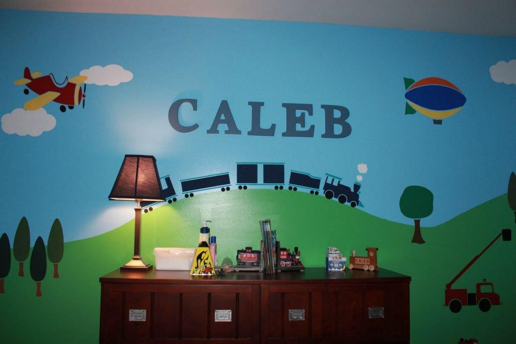 My Wonderful Walls Tree Stencil for Painting The Walls and Furniture of a Classroom