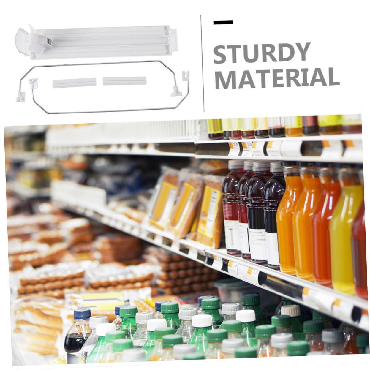 Hemoton Hemoton Supermarket Shelf Pusher Beverage Dispenser Drink Automatic Replenishment Organizer 300 Bottle Sliding Organizer for Efficient Drink Display