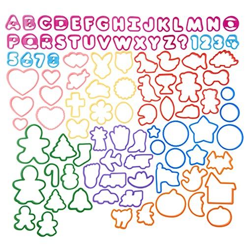 Wilton Wilton Cookie Cutters Set, 101-Piece — Alphabet, Numbers and Holiday Cookie Cutters
