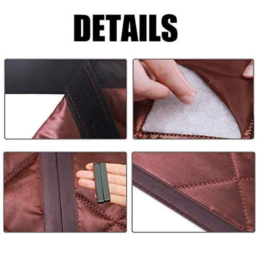 LSXIAO-Door Curtain Thermal Insulated Door Curtain Hot Curtain Thick Winter Curtains Waterproof Windproof Sound Insulation Effect Kitchen and Bathroom Partition Curtains, 44 Sizes Lsxiao