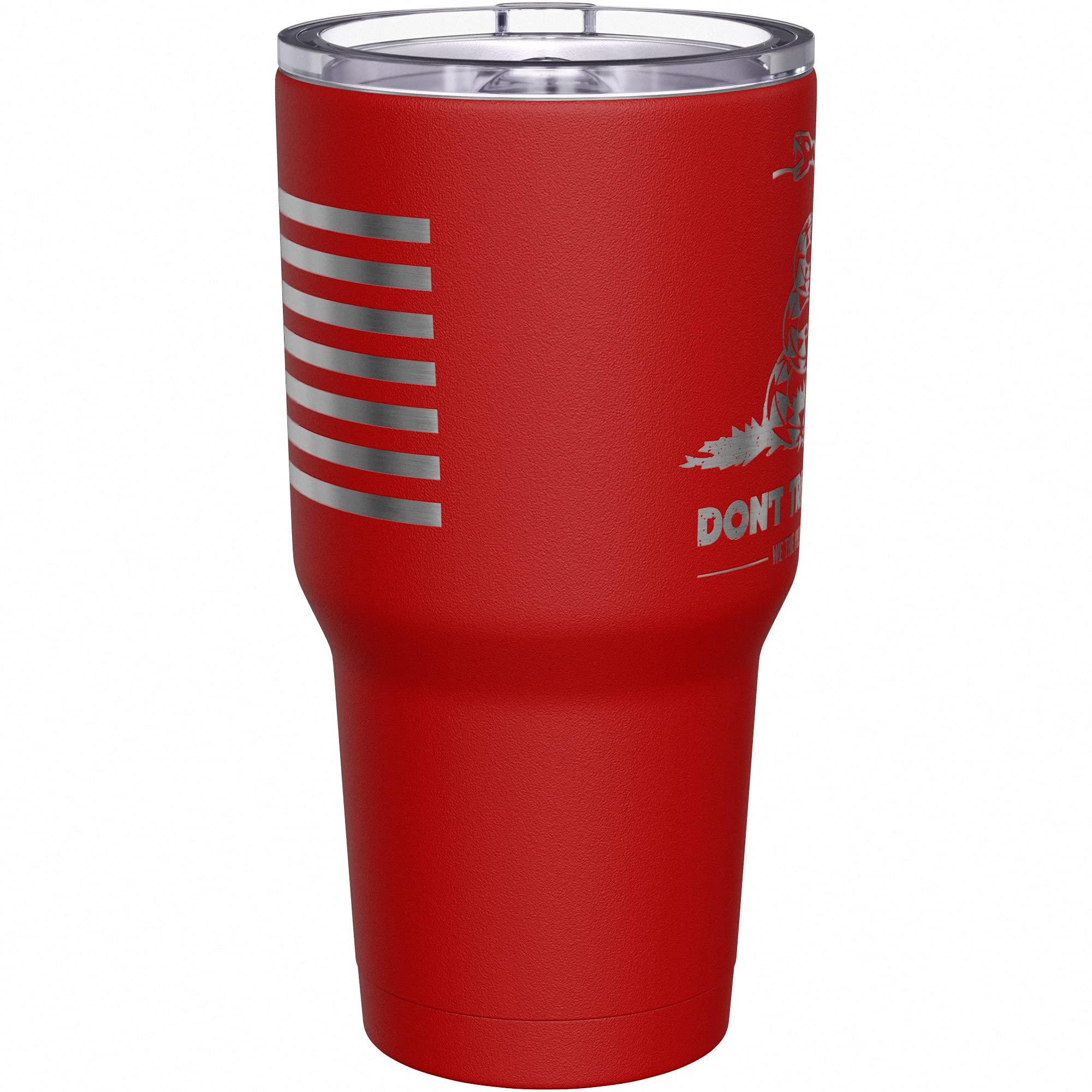 We The People Holsters We The People Holsters - Gadsden Flag - Dont Tread On Me - Snake Tumbler - American Flag Coffee Travel Mug - American Made Travel Mug - Double Insulated Tumbler - 30 oz