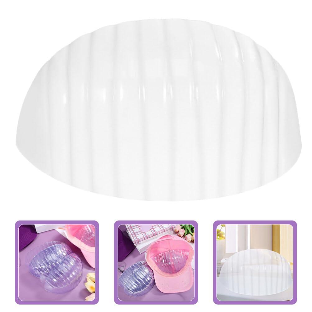 VOSAREA VOSAREA Baseball Caps Inserts Shapers 20pcs Plastic Clear Reusable Hats Liner Cap Fitter Inserts Support Half Hats Stay Brace Cap Form Inflatable Hats Holder Wig Shaper