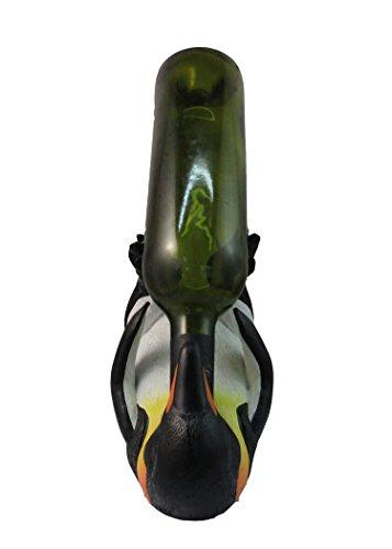 DWK Playful Antarctic Penguin Wine Bottle Holder By DWK | Tabletop South Pole Decor And Centerpiece