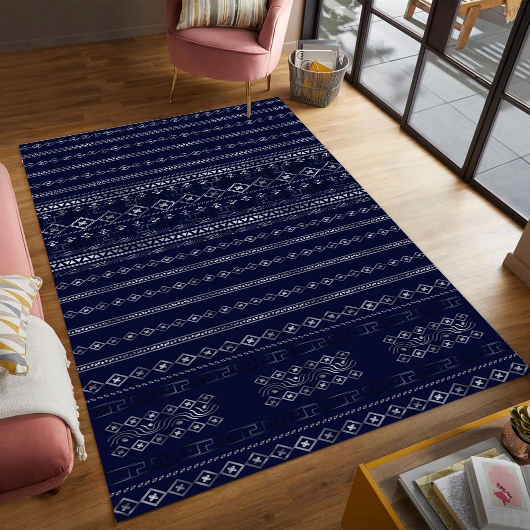 ADERN Abstract Kitchen Rug 5x7ft/60x84in/150x210cm Elegant and Comfortable Soft Throw Rug for Room Living Room - Stylish and Relaxing Area Rug