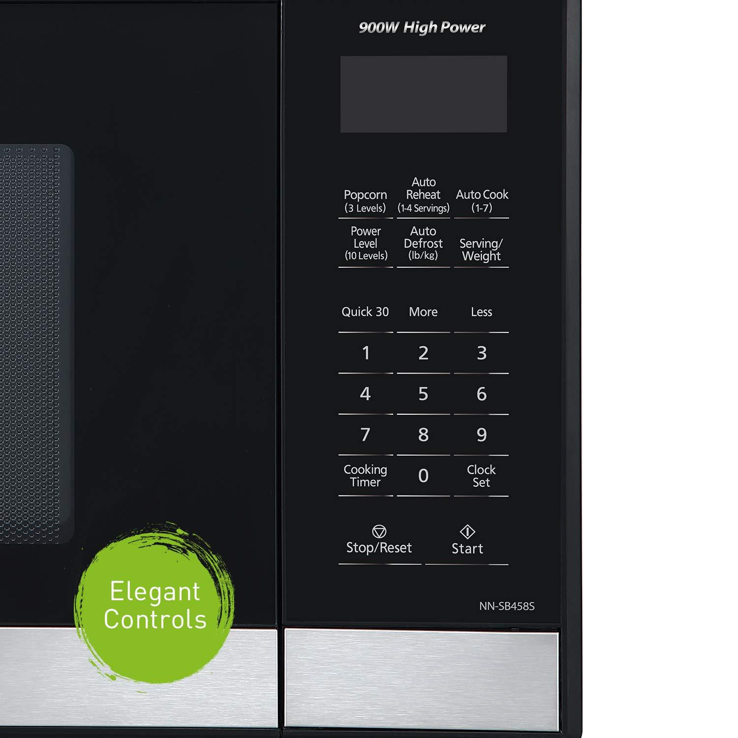 Panasonic Panasonic NN-SB458S Compact Microwave, 0.9 cft, Stainless Steel