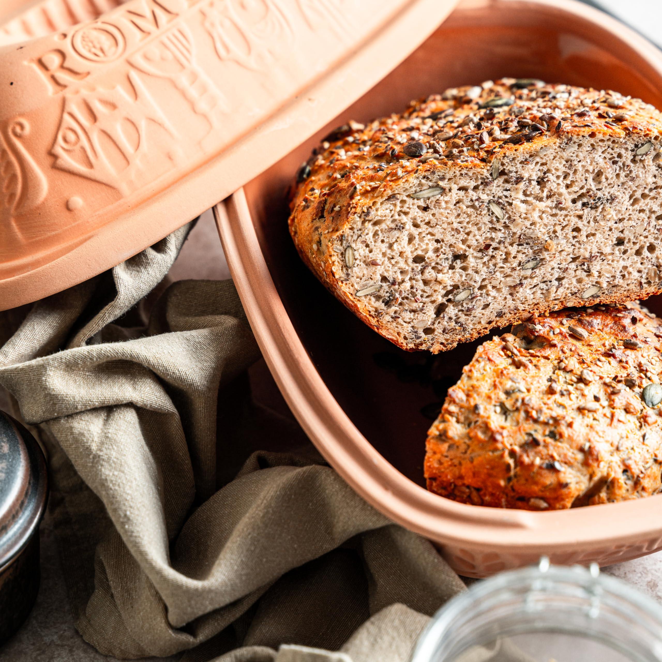 Römertopf Rmertopf 10905 Clay Roaster | Non-Stick Dutch Oven | Healthy Clay Pot Cooking | Clay Baker | Versatile Cooking Vessel - 1.6 Quarts (1.5 Liters) for up to 2 people