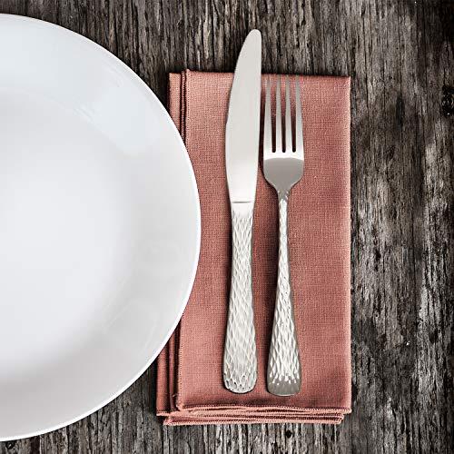 Hampton Forge Hampton Forge MelodyHammered–45Piece FlatwareSet,Servicefor8, Metallic