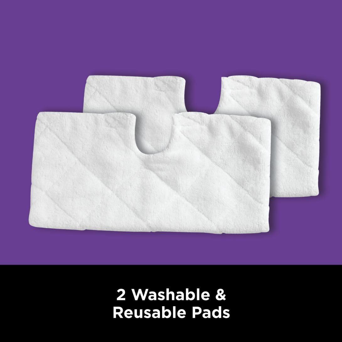 Shark Shark S3501 Steam Pocket Mop Hard Floor Cleaner, With Rectangle Head and 2 Washable Pads, Easy Maneuvering, Quick Drying, Soft-Grip Handle and Powerful Steam, Purple