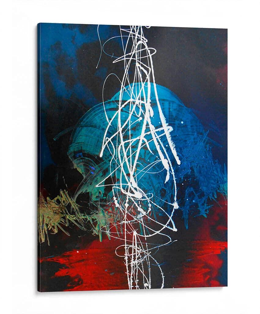 Canvas Lab Canvas Lab Canvas Wall Art Decor Ride the lightning by the Artist Carlos Pixley Size: 12 x 16 in - Art subject: Abstract,Music