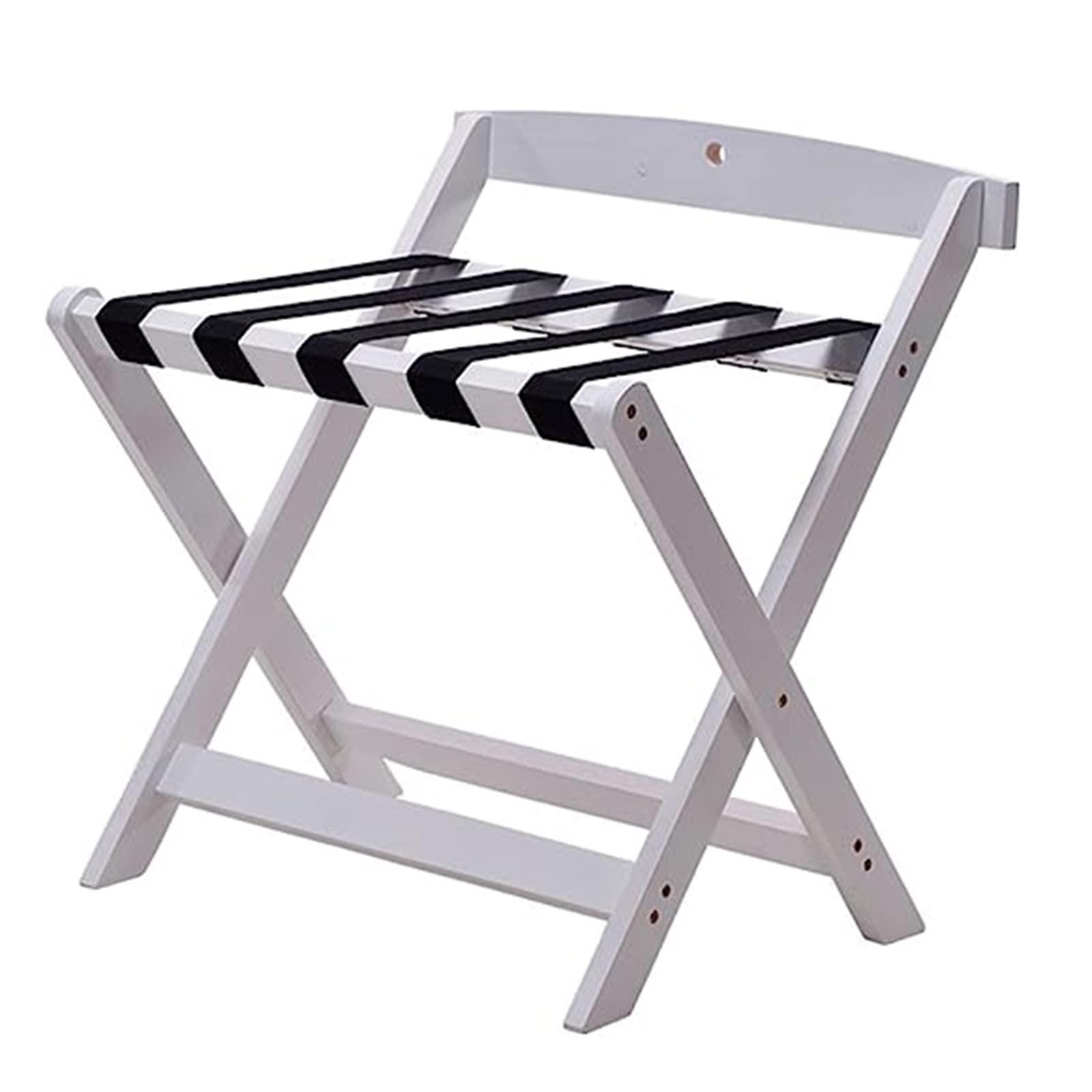 GUODDM GUODDM Luggage Racks for Suitcases for Bedroom - Set of 2 Suitcase Stand for Guest Room Folding, Luggage Stand Wood with Backrest, 2-Tier Luggage Shelf Organizer, for Hotel Home Guest Room Bedroom