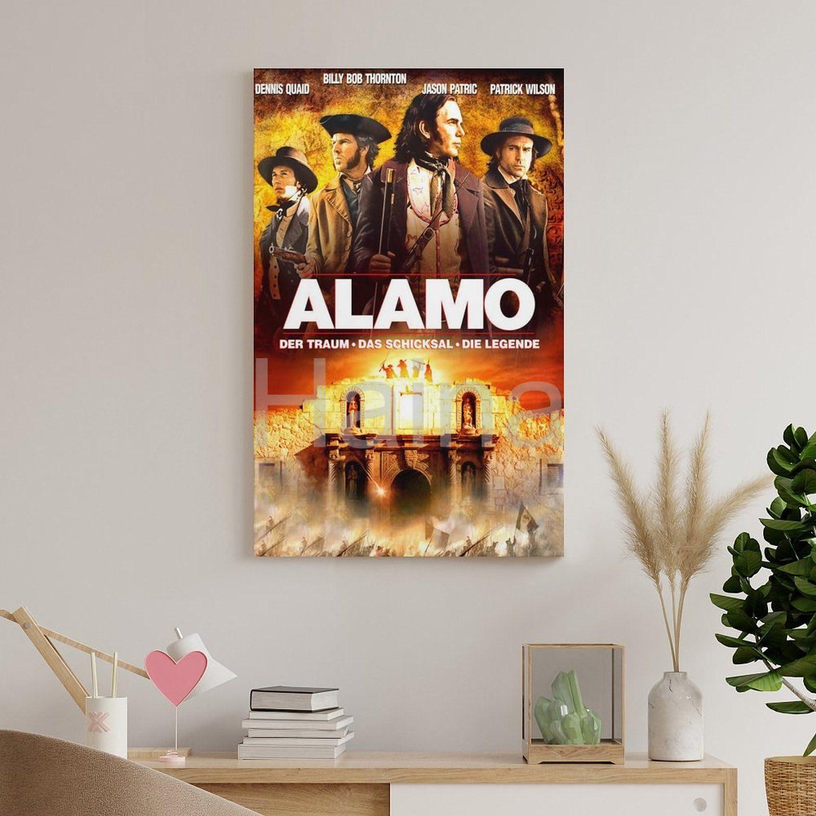DFGSRYET DFGSRYET The Alamo Movie Poster (2004) 2 Canvas Painting Wall Art Poster for Bedroom Living Room Decor 08x12inch(20x30cm), Unframe-style