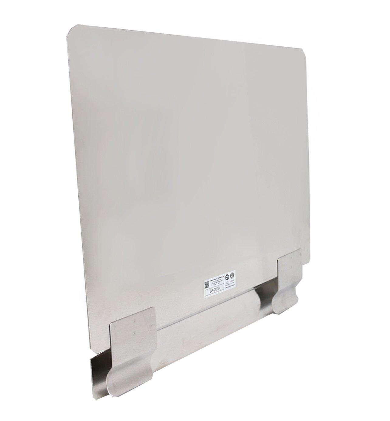 ACE Equipment Stainless Steel Splash Guard 20\"x18\" for Fitting Most Deep Fryer SP-2018