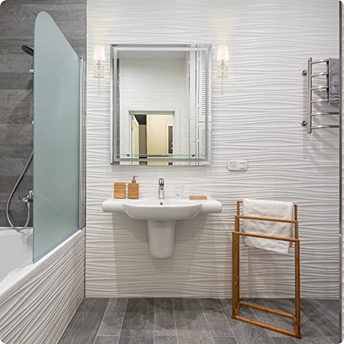 Kira Home Kira Home Torche 20" Wall Sconce/Wall Light + Linen Shade, Brushed Nickel Finish