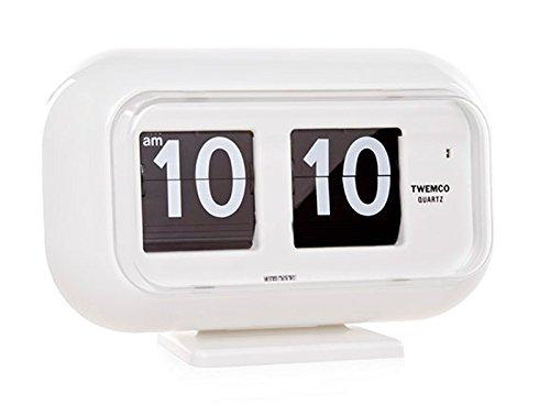 twemco Twemco Homeloo German Quartz Retro Modern Desk Wall Flip Clock QT 35 (White)