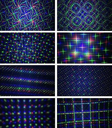 LedMAll LedMall Motion 8 Patterns in 1 Red, Green, and Blue Outdoor Christmas Laser Lights Projector with remote control and Security Lock