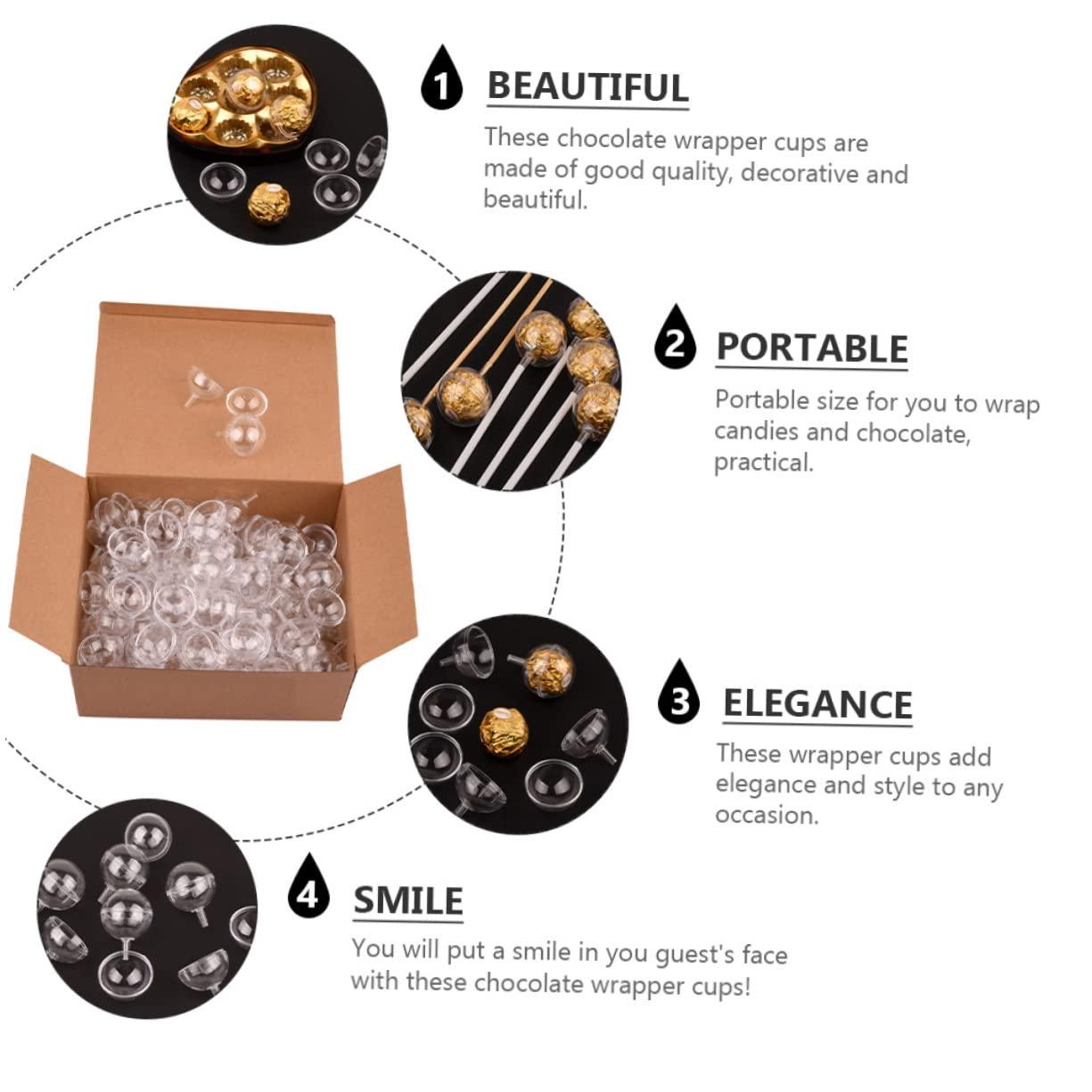 SHOWERORO SHOWERORO Luxurious Chocolate Bouquet Case 100Pcs Candy Holder for Wrapping Decorating Chocolates Sweets