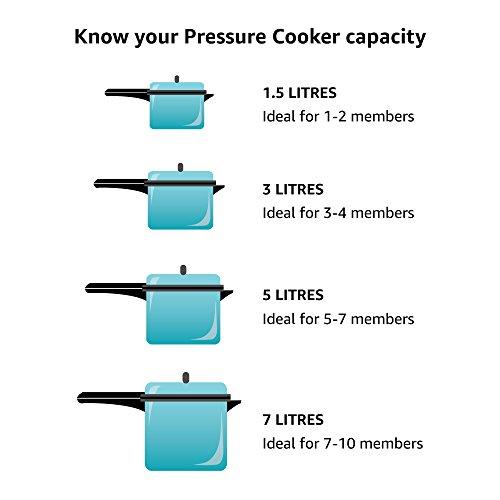 HAWKINS Hawkins Classic Aluminum Pressure Cooker, 4 Litre